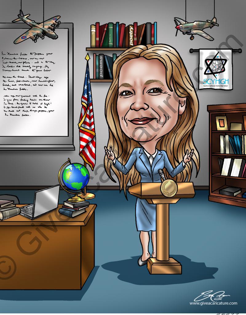 caricature for Stacey W.
